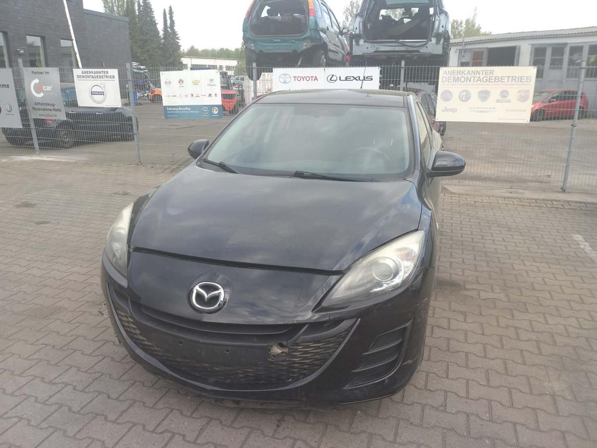 Mazda 3 BL original Au&szlig;enspiegel links elektrisch anklappbar 16W Schwarzmetallic Bj.2012